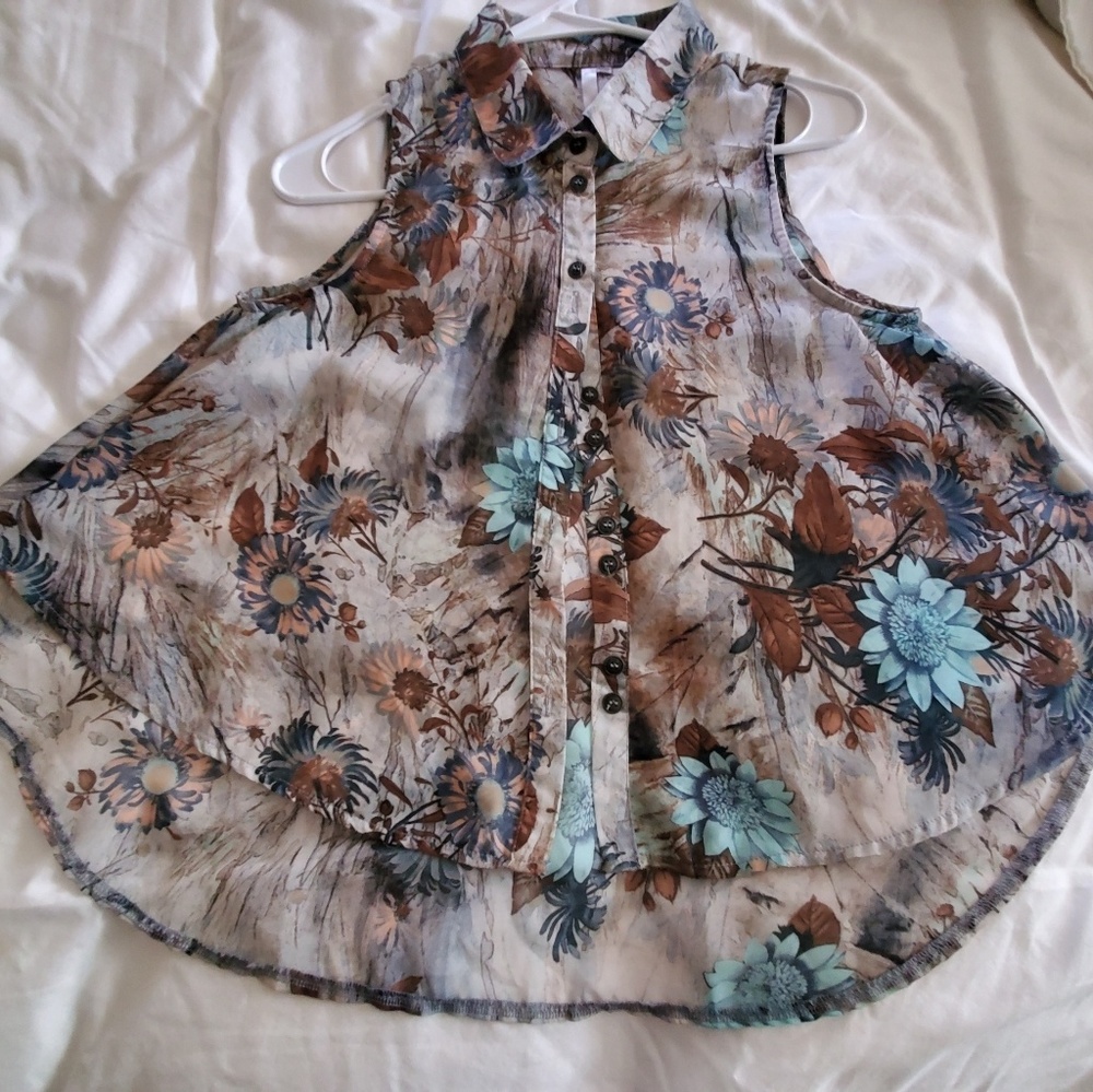 Mona B Sheer Summer Blouse